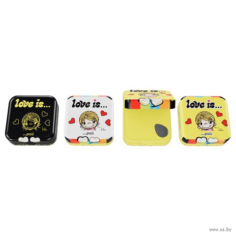 Конфеты жевательные "Love Is... В форме сердца со вкусом морской соли и лимона" (20 г) — фото, картинка