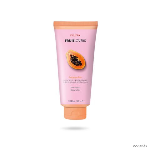 Лосьон для тела "Fruitlovers Papaya Bio Body Lotion" (300 мл) — фото, картинка