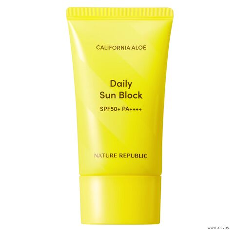 Крем солнцезащитный для лица "California Aloe Daily Sun Block" SPF 50+++ — фото, картинка