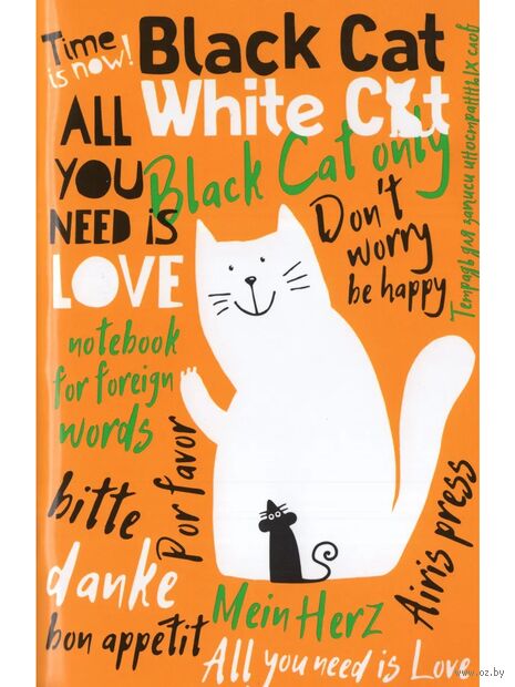 Тетрадь для записи иностранных слов с клапанами. В гостях у Мурзика — фото, картинка