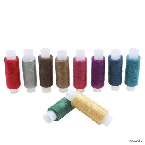 Набор швейных ниток 50/2 "Ассорти №34" (200 м; 10 шт.) — фото, картинка