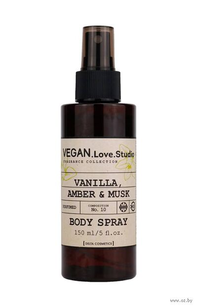Парфюмированный спрей для тела "Vanilla, Amber, Musk" (150 мл) — фото, картинка