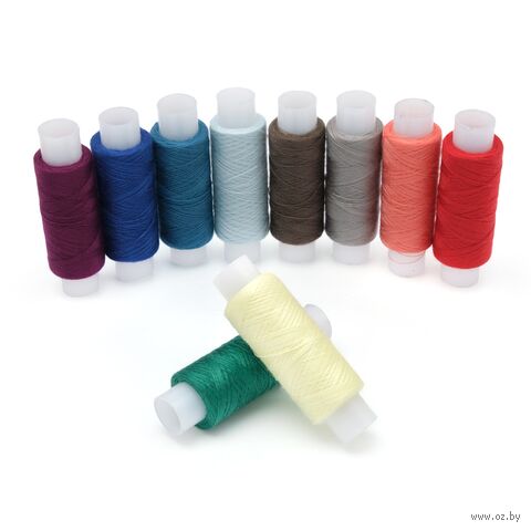 Набор швейных ниток 50/2 "Ассорти №61" (200 м; 10 шт.) — фото, картинка