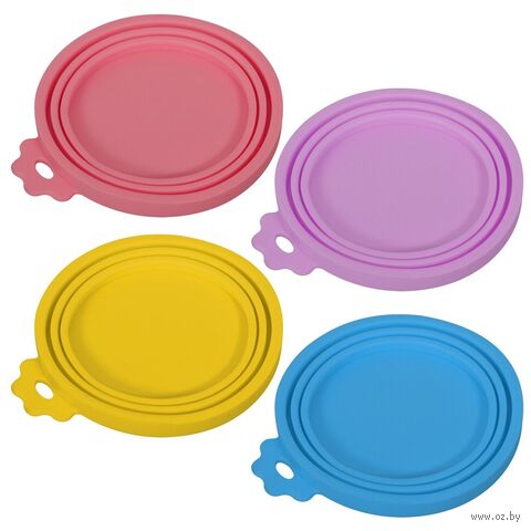 Крышка на консервную банку с кормом для домашних питомцев (9,5 см) — фото, картинка