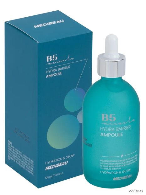 Сыворотка для лица "Hydra Barrier Ampoule B5 Hydration and Glow" (100 мл) — фото, картинка