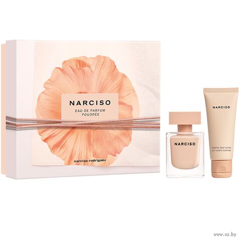 Подарочный набор "Narciso Poudree Powder Touch Collection Duet" (парфюмерная вода, лосьон для тела) — фото, картинка