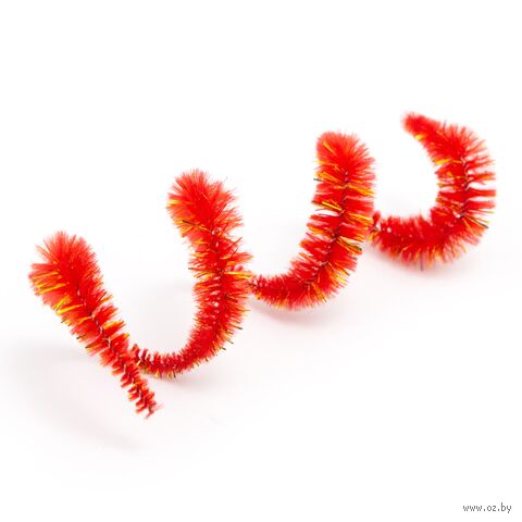 Проволока синельная для творчества "Цветок" (300 мм; 15 шт.; красный) — фото, картинка