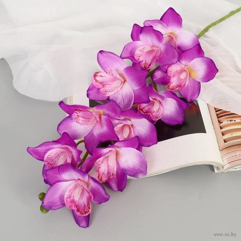Цветок искусственный "Орхидея амабилис" (900 мм; сиреневый) — фото, картинка