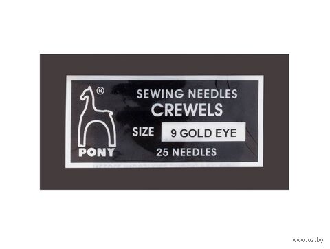 Иглы для вышивания и шитья "Crewels №9" (25 шт.) — фото, картинка