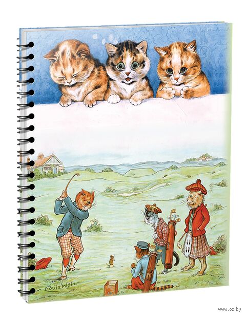 Скетчбук "Уэйн. Удар по мячу. Три милых маленьких котенка" (А5) — фото, картинка