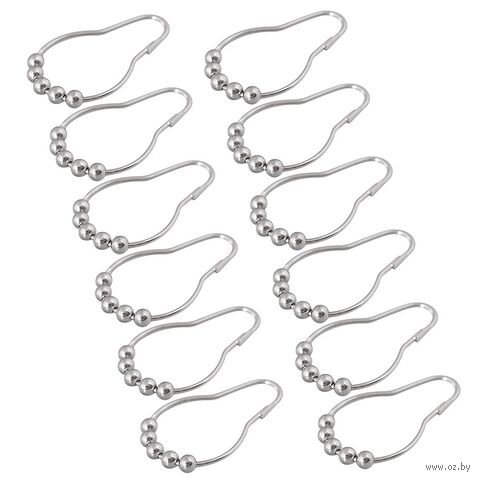 Кольца для шторы в ванную "Колье" (12 шт.) — фото, картинка