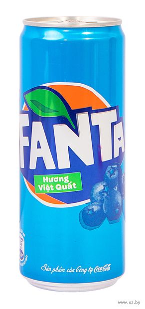 Напиток газированный "Fanta. Черника" (320 мл) — фото, картинка