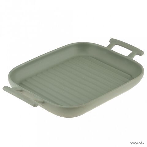 Форма для запекания керамическая "Модерн" (215х180х30 мм; зеленый) — фото, картинка
