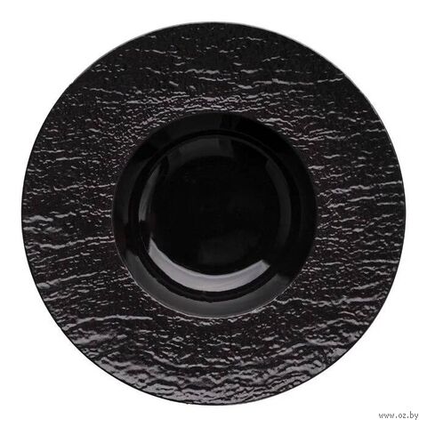 Тарелка для пасты фарфоровая "Wild Slate" (250 мм; чёрный) — фото, картинка