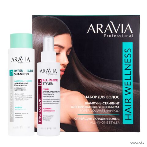 Подарочный набор "Hair Welness" (шампунь, спрей для волос) — фото, картинка