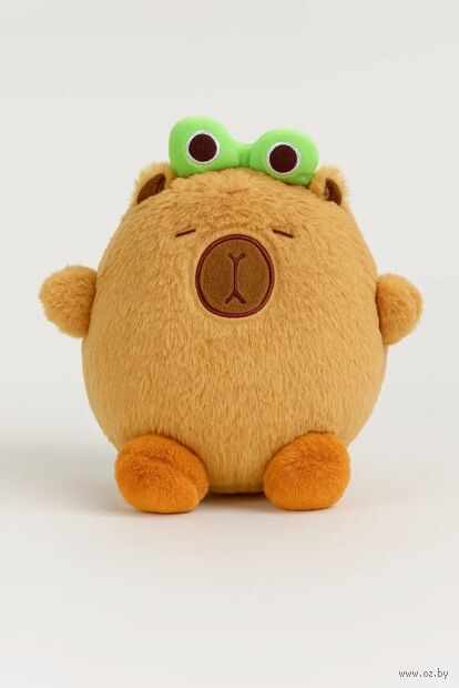 Мягкая игрушка "Capy Frog Hair Hand Brown" (20 см) — фото, картинка