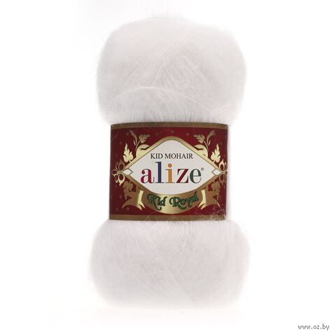 Пряжа "Kid Royal №55" (50 г; 500 м; белый) — фото, картинка