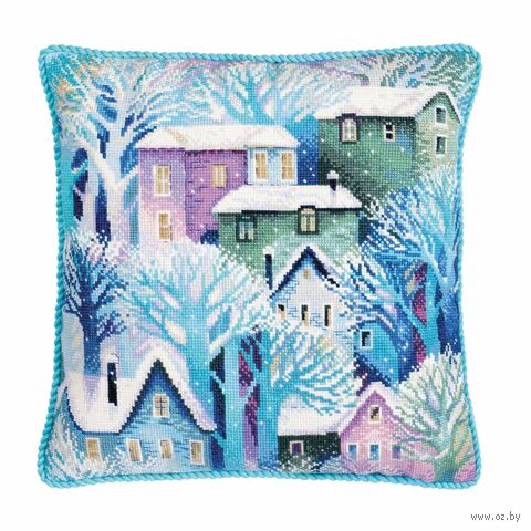 Набор для вышивания "Панно-подушка. Городок" (400х400 мм) — фото, картинка