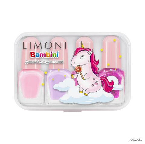 Набор мини лаков для ногтей "№2 Bambini Mini Nail" (4 цвета) — фото, картинка