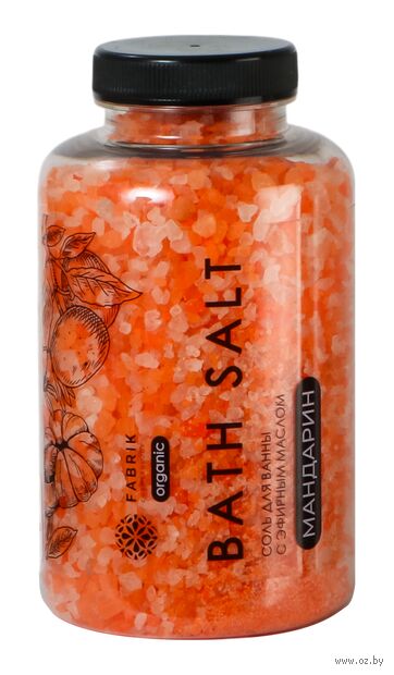 Соль для ванн "С эфирным маслом мандарина" (500 г) — фото, картинка