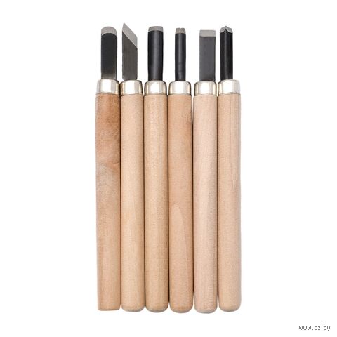 Набор ножей для карвинга и резьбы по дереву (6 шт.) — фото, картинка