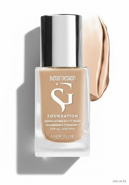 Тональный крем для лица "Show Glow Fitfinity" тон: 12, dark — фото, картинка