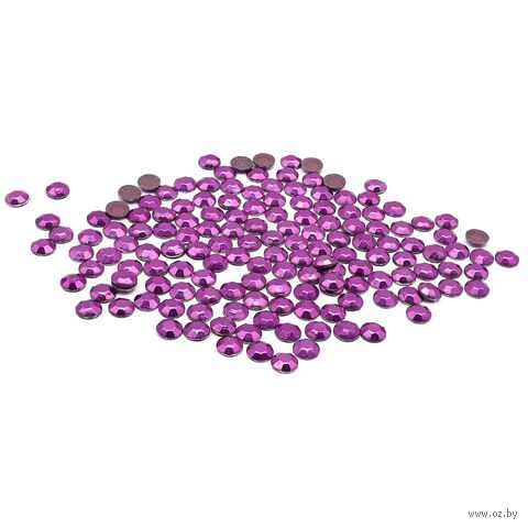 Стразы термоклеевые для рукоделия (3 мм; 150 шт.; сиреневый) — фото, картинка