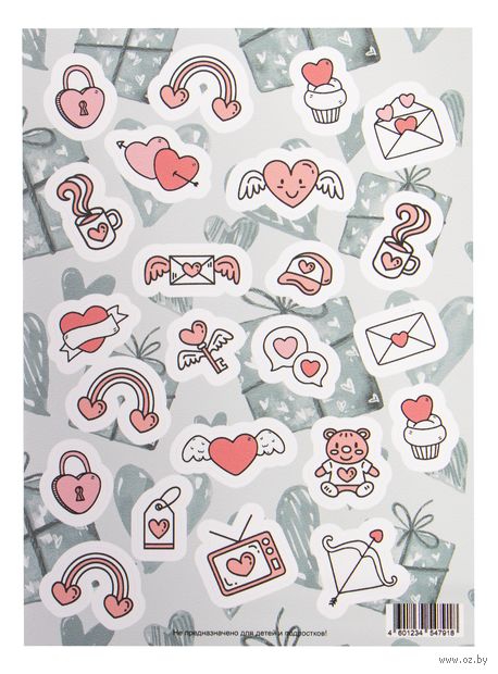 Набор виниловых наклеек "Любовные мини наклейки" — фото, картинка