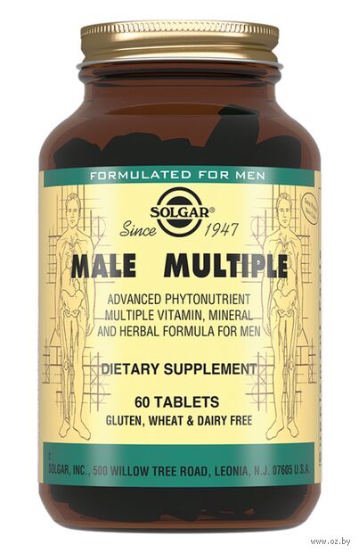 Биологически активная добавка "Мультивитаминный и минеральный комплекс для мужчин" (60 таблеток) — фото, картинка