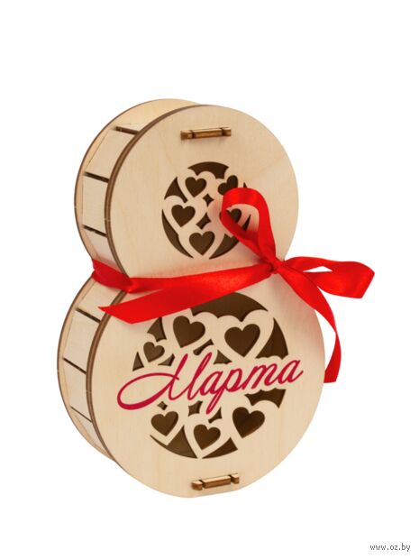 Сборная деревянная модель "Коробка 8 марта" (тип 1С) — фото, картинка