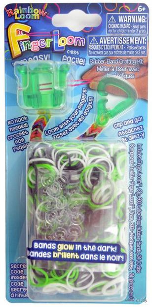 Набор для плетения из резиночек "Finger Loom. Зеленый" — фото, картинка