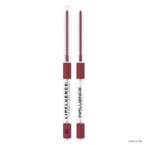 Гелевый карандаш для губ "Lipfluence" тон: 07, нюд тёмно-розово-коричневый — фото, картинка