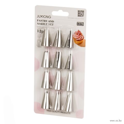 Набор насадок кондитерских "Market Union" (12 шт.) — фото, картинка