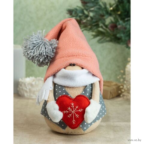 Набор для шитья из фетра "Гном Большое сердце" — фото, картинка