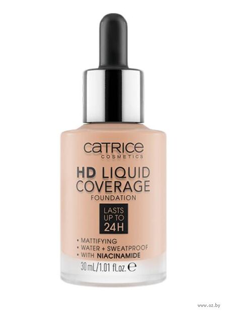 Тональная основа для лица "HD Liquid Coverage" тон: 002, porcelain beige — фото, картинка