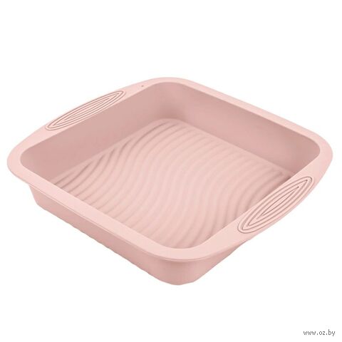 Форма для запекания силиконовая "Darvish DV-H-2132-3" (265х255х50 мм; розовый) — фото, картинка