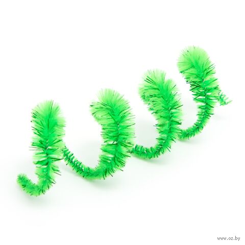 Проволока синельная для творчества "Цветок" (300 мм; 15 шт.; зеленый) — фото, картинка