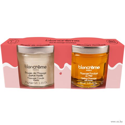 Подарочный набор "Romantic Vanilla-Honey Massage" (масло, массажный гель) — фото, картинка