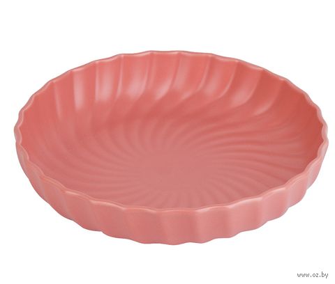 Тарелка фарфоровая "Fresh Taste. Dark pink" (210х210х40 мм) — фото, картинка