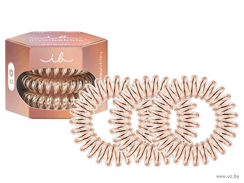 Набор резинок-браслетов для волос "Original Premium Bronze me Pretty" (3 шт.) — фото, картинка