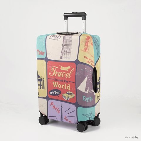 Чехол для чемодана 28" (45х30х70 см; разноцветный) — фото, картинка
