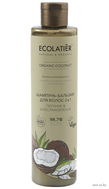 Шампунь-бальзам для волос 2в1 "Питание и восстановление" (350 мл) — фото, картинка