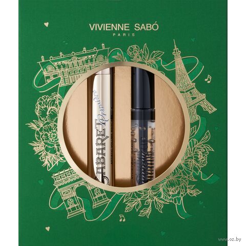 Подарочный набор "Cabaret premiere. Fixateur" (тушь для ресниц, гель для бровей) — фото, картинка