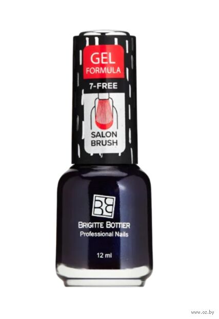 Лак для ногтей "Gel Formula" тон: 37 галактика/черно-сининй — фото, картинка