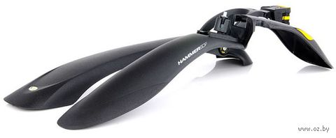 Комплект щитков для велосипеда "Hammer 2 SDE" (чёрно-жёлтый) — фото, картинка