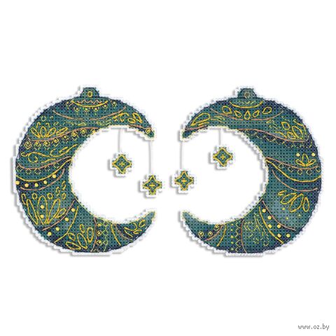 Набор для вышивания на пластиковой канве "Сказочный месяц" (90х100 мм) — фото, картинка