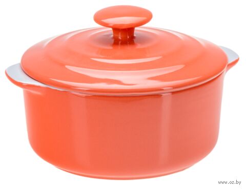 Форма для запекания керамическая "С крышкой" (165х140х105 мм) — фото, картинка