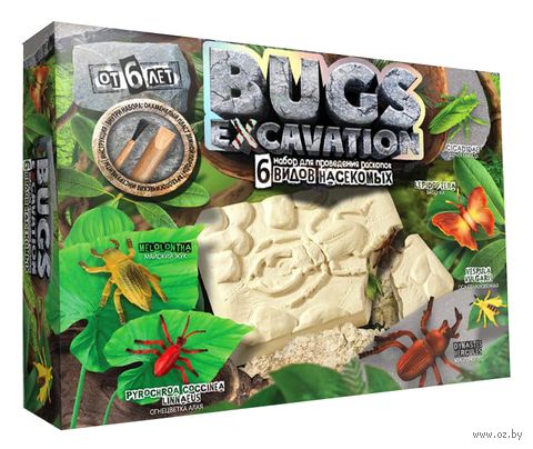 Набор палеонтолога "Bugs excavation. Насекомые" (арт. BEX-01-03) — фото, картинка