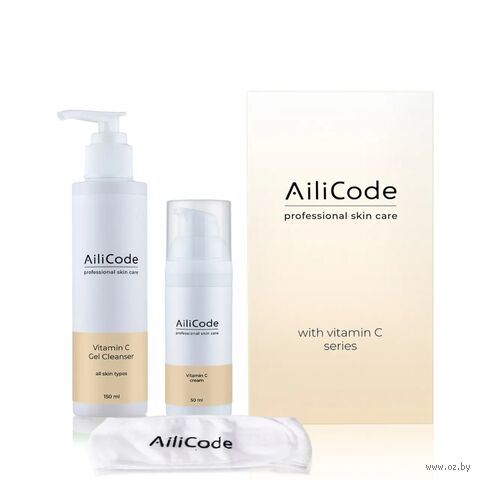 Подарочный набор "With Vitamin C" (гель для умывания, крем для лица) — фото, картинка