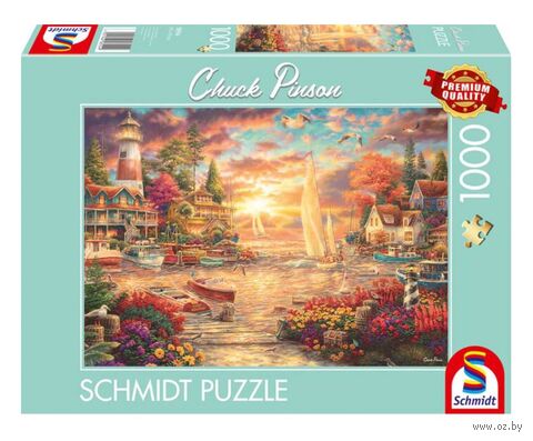 Пазл "Чак Пинсон. Утро на берегу озера" (1000 элементов) — фото, картинка